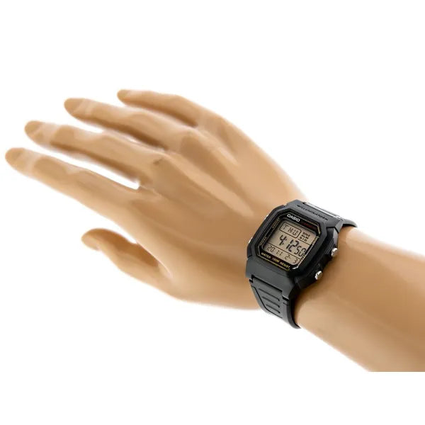 Casio W-800HG-9AVDF férfi digitális óra, WR100, fekete, 10 év elem, LED