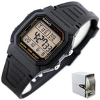 Casio W-800HG-9AVDF férfi digitális óra, WR100, fekete, 10 év elem, LED