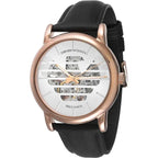 Emporio Armani AR60031 automata férfi karóra, rózsaarany, fekete bőr, 43 mm