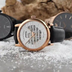 Emporio Armani AR60031 automata férfi karóra, rózsaarany, fekete bőr, 43 mm