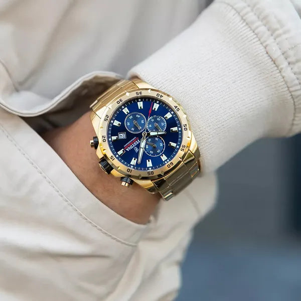 Festina Chrono Sport 20541/2 férfi kronográf óra, arany acél, kvarc, WR100