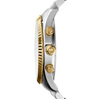 Michael Kors Lexington MK8344 férfi kronográf karóra 45 mm WR100 ezüst‑arany
