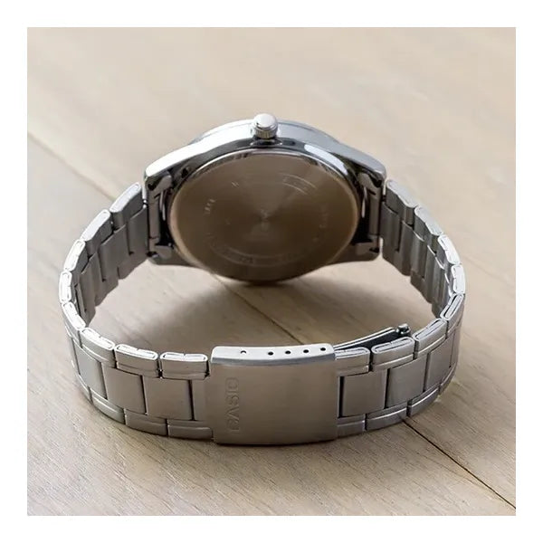 Casio MTP-V005D-7B4 férfi karóra, acél, ezüst, 40 mm, WR30 + díszdoboz