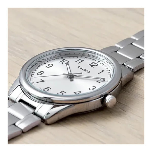 Casio MTP-V005D-7B4 férfi karóra, acél, ezüst, 40 mm, WR30 + díszdoboz