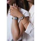 Casio LA680WEL-8EF női digitális óra, bézs bőrszíj, 29 mm, WR30