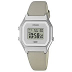 Casio LA680WEL-8EF női digitális óra, bézs bőrszíj, 29 mm, WR30