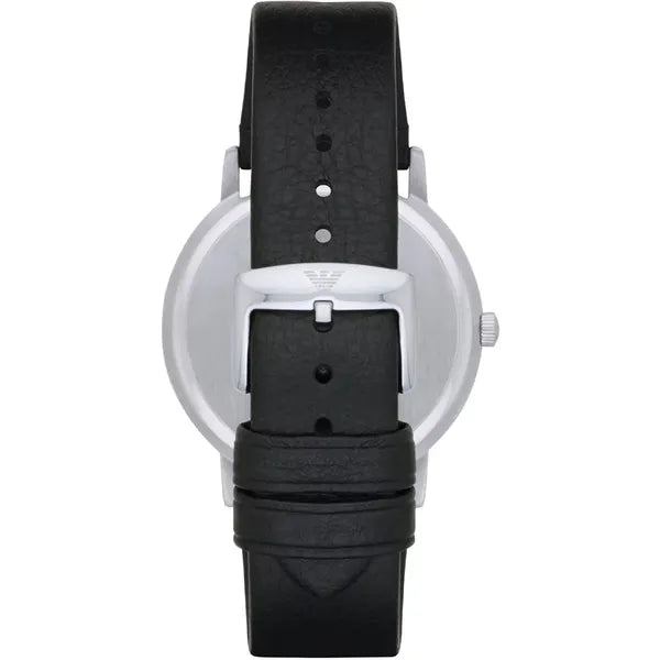Emporio Armani AR11509 férfi karóra, 43 mm, zöld számlap, bőrszíj, WR30