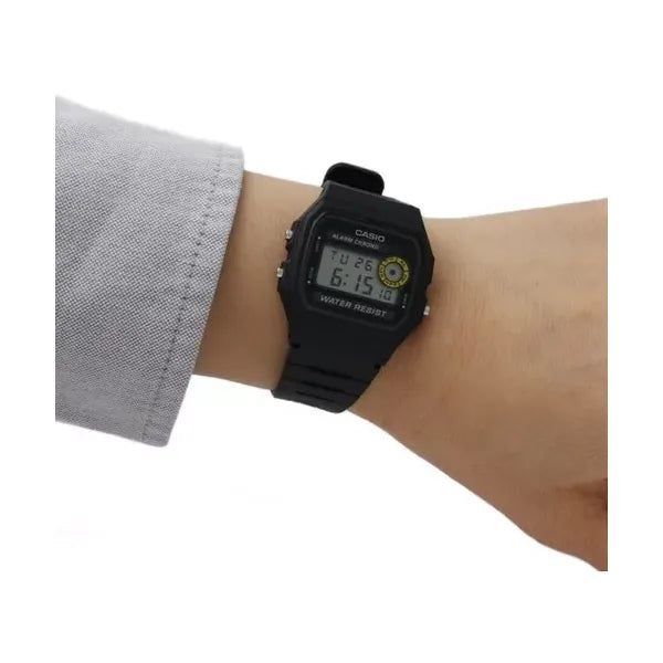 Casio F-94WA-8D férfi karóra, fekete, kvarc, WR30, dobozzal