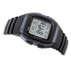 Casio W-96H-1B férfi digitális karóra, WR50, LED, stopper, dupla idő, dobozzal