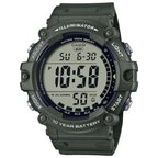 Casio AE-1500WHX-3A férfi sportóra, digitális, Illuminator, WR100, zöld