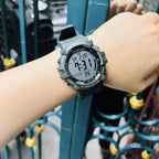 Casio AE-1500WHX-3A férfi sportóra, digitális, Illuminator, WR100, zöld