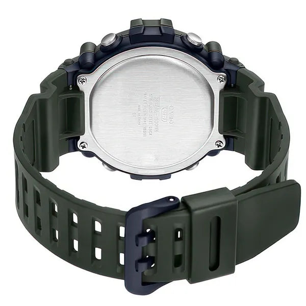 Casio AE-1500WHX-3A férfi sportóra, digitális, Illuminator, WR100, zöld
