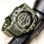 Casio AE-1500WHX-3A férfi sportóra, digitális, Illuminator, WR100, zöld