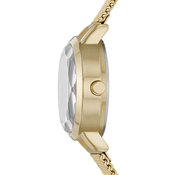 DKNY SOHO NY6631 női karóra ajándékszett, arany acél, zöld számlap, 24 mm