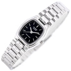 Casio LTP-1169D-1A női karóra – ezüst acél, fekete számlap, WR30