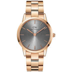 Daniel Wellington Iconic Link Grey DW00100332 férfi kvarc karóra, 38 mm, zafír