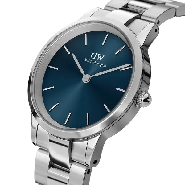 Daniel Wellington Iconic Link Arctic női karóra, 28 mm, kék/ezüst, acél szíj