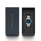 Daniel Wellington Iconic Link Arctic női karóra, 28 mm, kék/ezüst, acél szíj