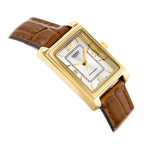 Casio LTP-1234GL-7AEG női kvarc karóra, arany téglalap tok, barna bőrszíj