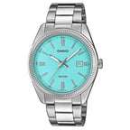 Casio férfi karóra MTP-1302PD-2A2, 38 mm, türkiz számlap, acél, WR50