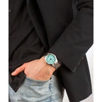 Casio férfi karóra MTP-1302PD-2A2, 38 mm, türkiz számlap, acél, WR50