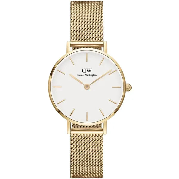 Daniel Wellington női óra DW00100350 Petite Evergold 28 mm, arany, fehér számlap
