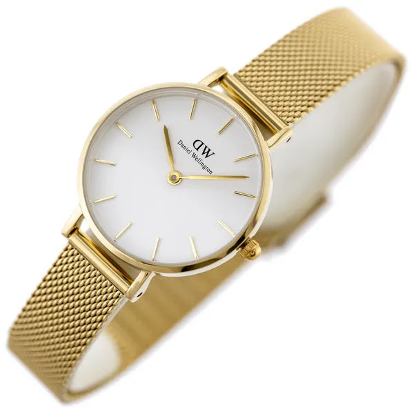 Daniel Wellington női óra DW00100350 Petite Evergold 28 mm, arany, fehér számlap