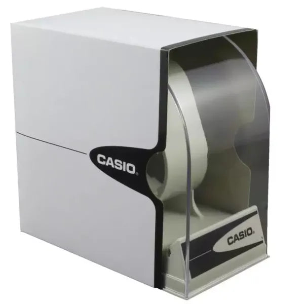 Casio MTP-V006L-1B férfi kvarc karóra, fekete számlap, bőr szíj, WR30, díszdoboz