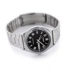 Casio MTP-V006D-1B férfi karóra, fekete számlap, acél szíj, 38 mm, WR30