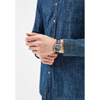 Casio MTP-1302PL-1A férfi karóra, 38 mm, fekete bőr szíj, WR50