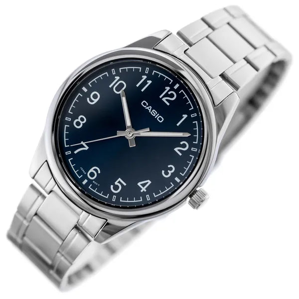 Casio férfi karóra, nemesacél szíj, kék számlap, 40 mm, quartz, WR30