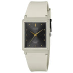 Casio MQ-38UC-8A női karóra, téglalap, bézs, fekete számlap, WR30