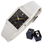 Casio MQ-38UC-8A női karóra, téglalap, bézs, fekete számlap, WR30