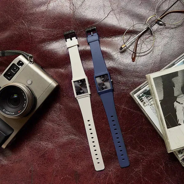 Casio MQ-38UC-8A női karóra, téglalap, bézs, fekete számlap, WR30