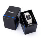 Casio MQ-38UC-8A női karóra, téglalap, bézs, fekete számlap, WR30