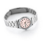 Casio LTP-V006D-4B női karóra, acél szíj, rózsaszín számlap, dátum, WR30, 25 mm