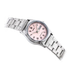 Casio LTP-V006D-4B női karóra, acél szíj, rózsaszín számlap, dátum, WR30, 25 mm