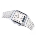 Casio AQ-230A-7B uniszex analóg-digitális óra, ezüst, WR30, dobozzal