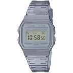Casio F-91WS-8DF uniszex digitális karóra, átlátszó szürke, WR30