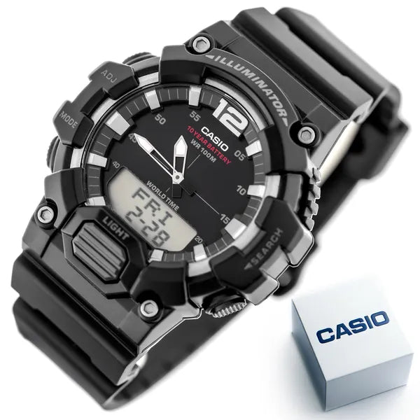 Casio Collection HDC-700-1A férfi karóra, analóg-digitális, 100 m, fekete