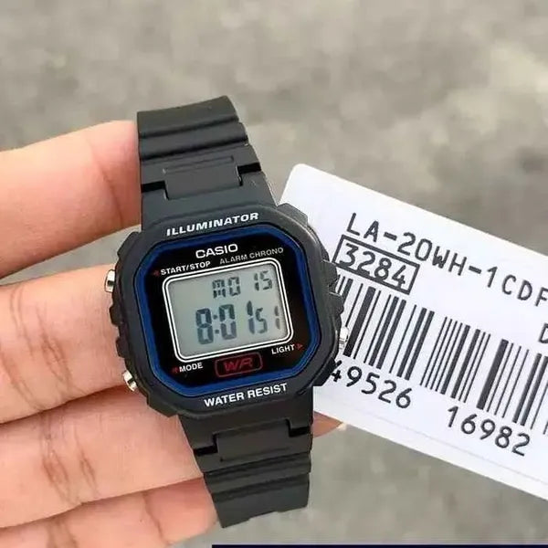 Casio LA-20WH-1C gyerek digitális karóra, fekete, WR30, kvarc, díszdoboz