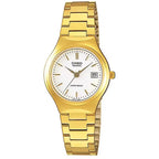 Casio LTP-1170N-7A női karóra, arany acél szíj, fehér számlap, kvarc, 25 mm