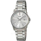 Casio LTP-1183A-7A női karóra, 28 mm, ezüst, nemesacél, kvarc, dátum, WR50