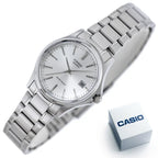 Casio LTP-1183A-7A női karóra, 28 mm, ezüst, nemesacél, kvarc, dátum, WR50
