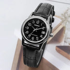 Casio női karóra LTP-V002L-1B, fekete számlap, bőr szíj, WR30, díszdoboz