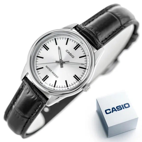 Casio női karóra LTP-V005L-7A, 28 mm, bőr szíj, WR30, kvarc + díszdoboz