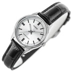 Casio női karóra LTP-V005L-7A, 28 mm, bőr szíj, WR30, kvarc + díszdoboz