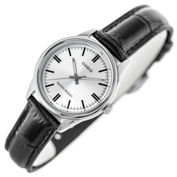 Casio női karóra LTP-V005L-7A, 28 mm, bőr szíj, WR30, kvarc + díszdoboz