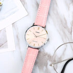 Casio LTP-VT01L-4B női karóra, 34 mm, rózsaszín bőrszíj, rózsaarany számlap