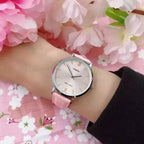 Casio LTP-VT01L-4B női karóra, 34 mm, rózsaszín bőrszíj, rózsaarany számlap